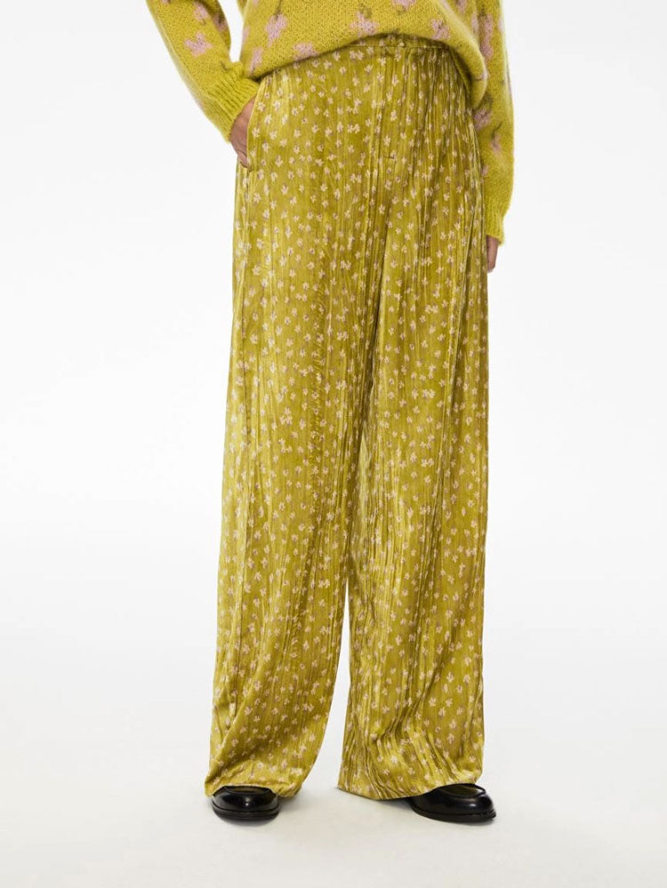 iBlues Puma Velvet Trousers Lime