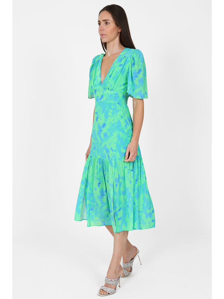 Sirens Imelda Dress Green Butterfly