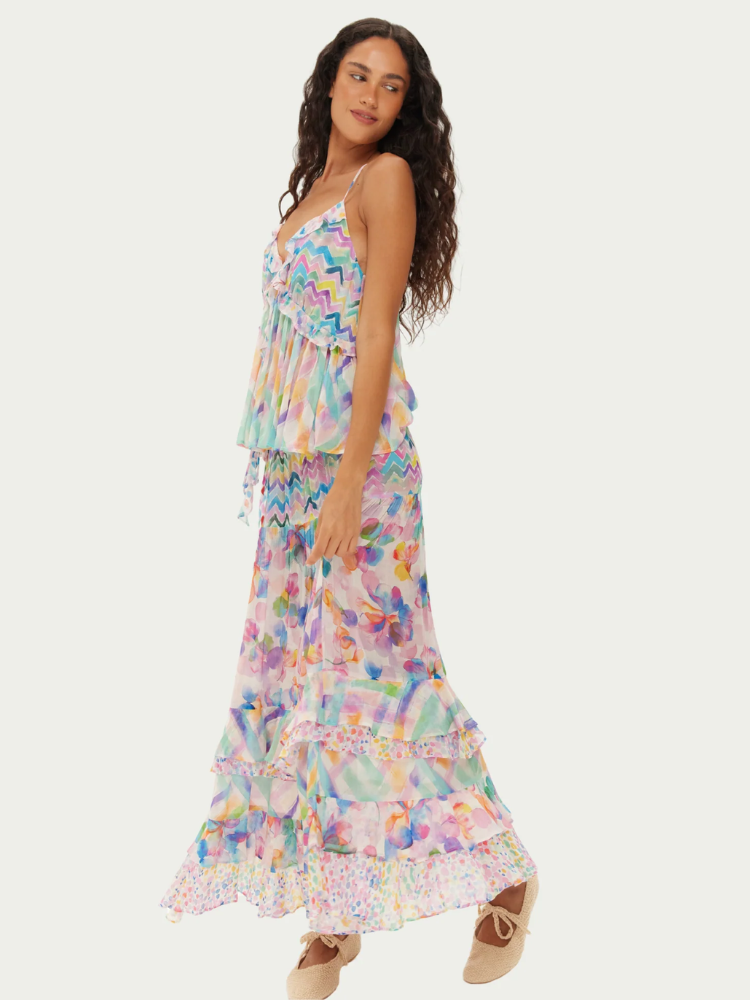 Me369 Jasmine Tiered Ruffle Skirt Fairy Dust