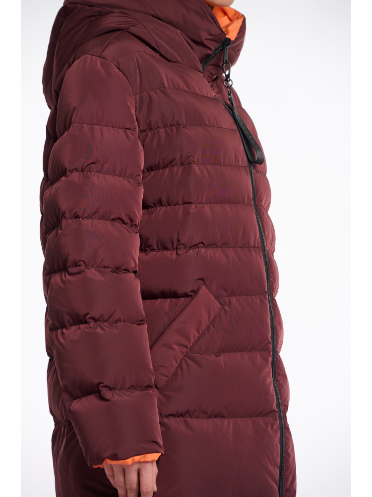 Rino &amp; Pelle Keila Reversible Coat Chocolate &amp; Orange