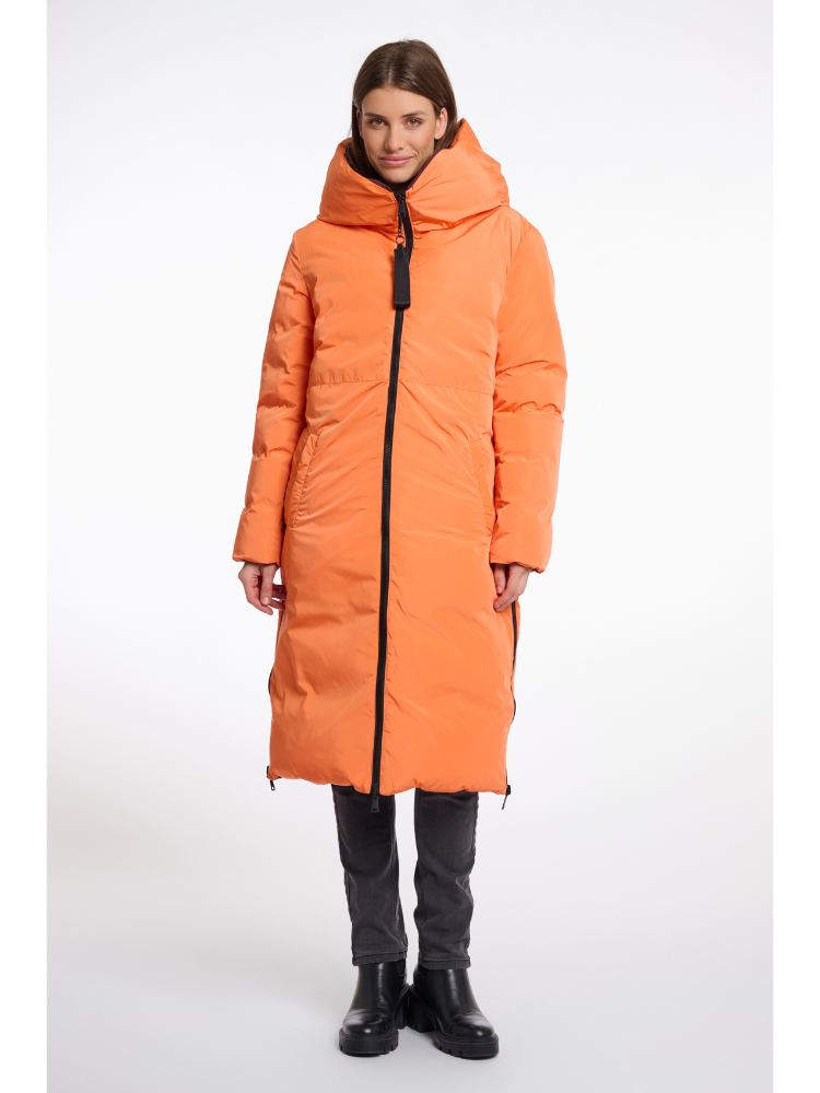 Rino &amp; Pelle Keila Reversible Coat Chocolate &amp; Orange