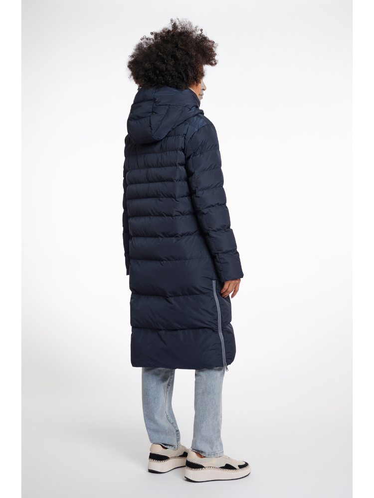 Rino &amp; Pelle Keilafur Coat Navy