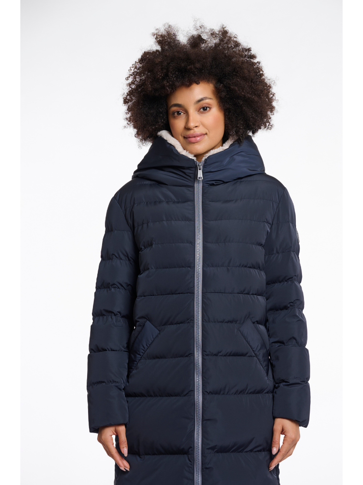 Rino &amp; Pelle Keilafur Coat Navy