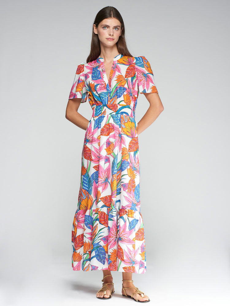 Vilagallo Dress Leila Tropical Print