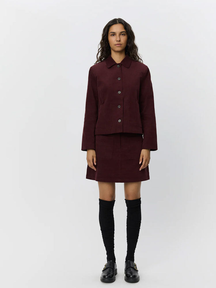 Sofie Schnoor LeonaSW Corduroy Skirt Plum