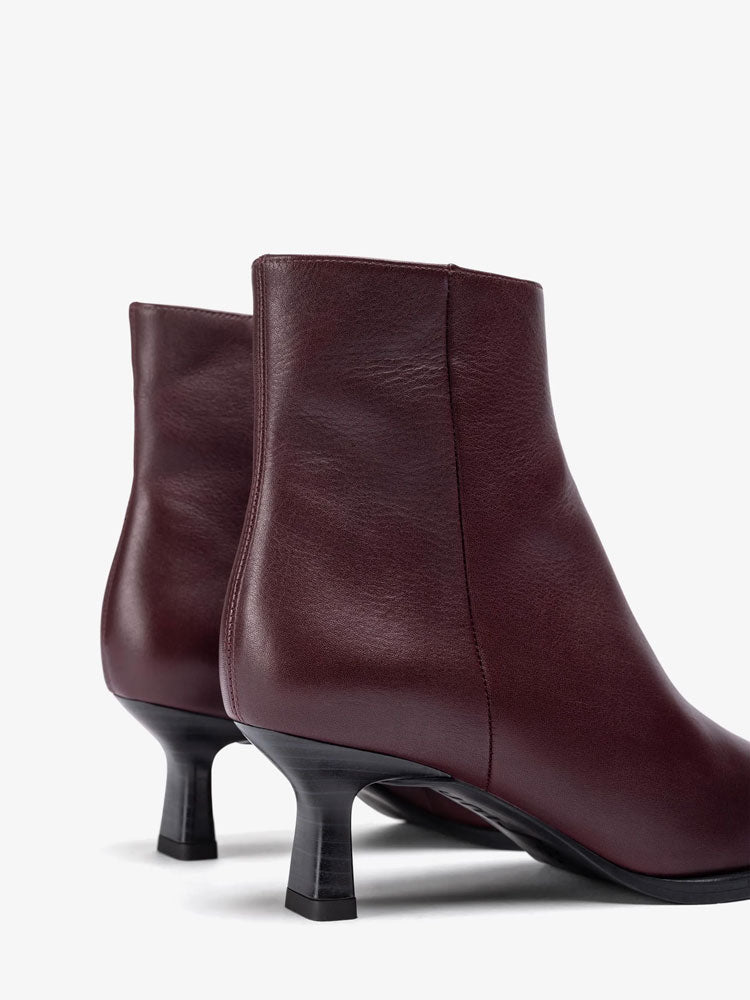 Unisa Lomas Heeled Boots Burgundy