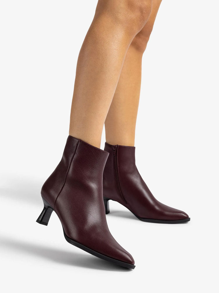 Unisa Lomas Heeled Boots Burgundy
