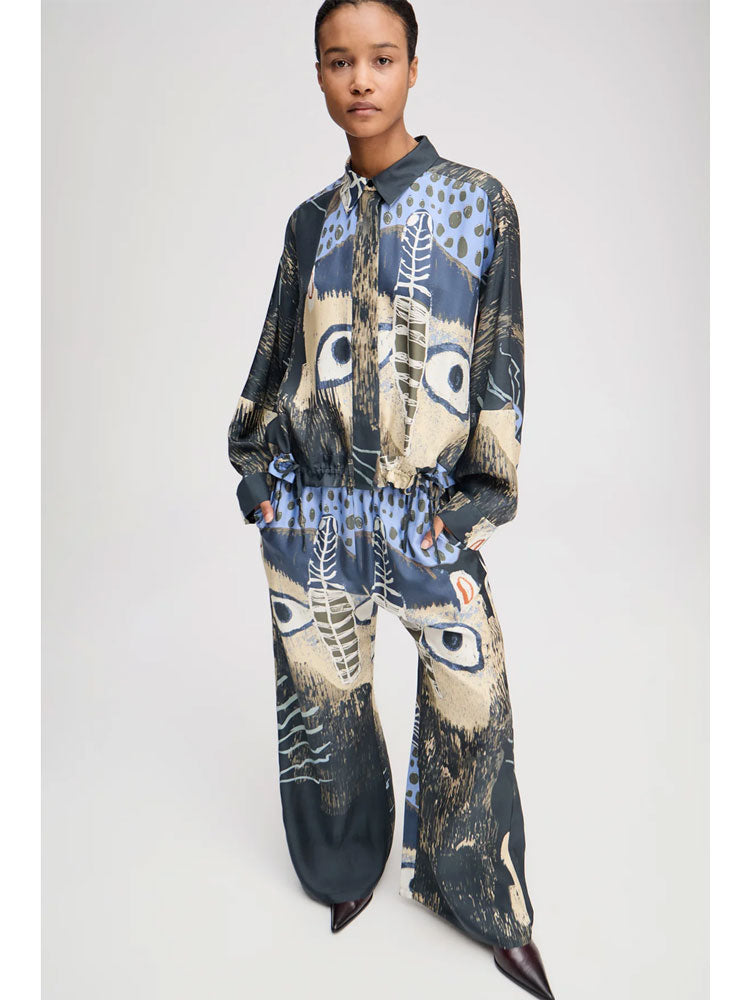 Munthe Losta Blouse Black Print