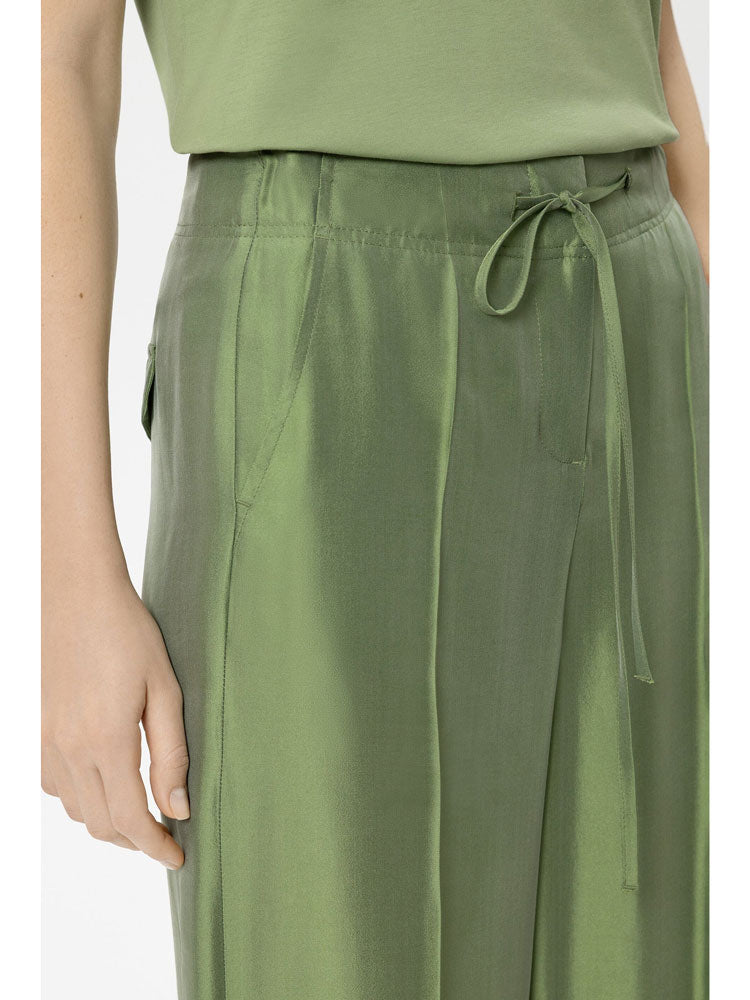 Luisa Cerano Wide Leg Trouser Moss Green