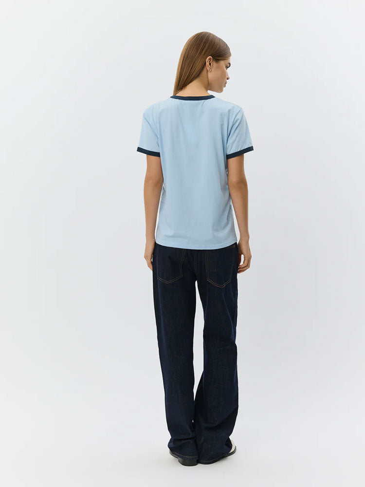 Sofie Schnoor MaggieSW Contrast Trim T-Shirt Blue