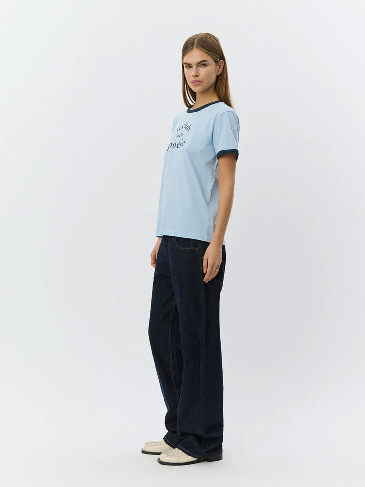 Sofie Schnoor MaggieSW Contrast Trim T-Shirt Blue
