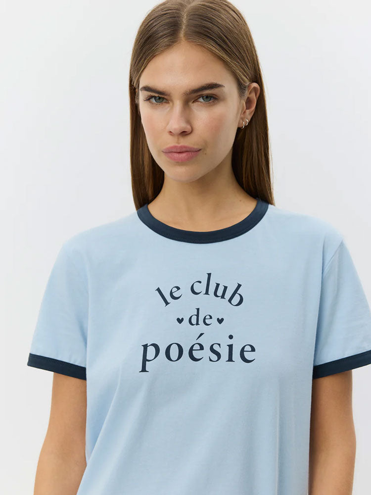 Sofie Schnoor MaggieSW Contrast Trim T-Shirt Blue