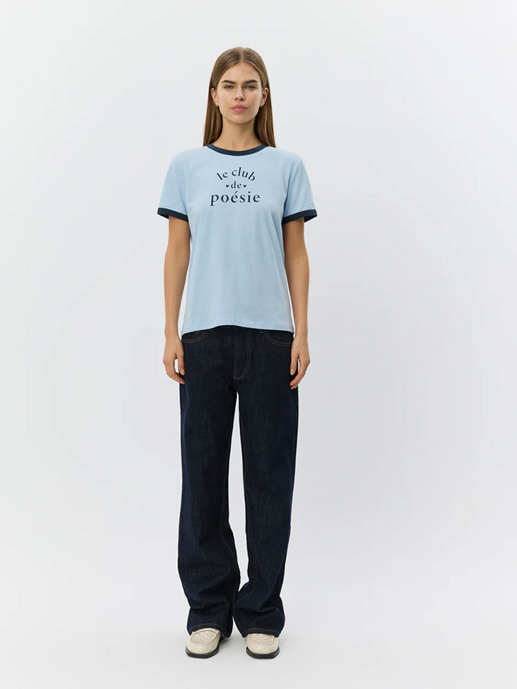 Sofie Schnoor MaggieSW Contrast Trim T-Shirt Blue
