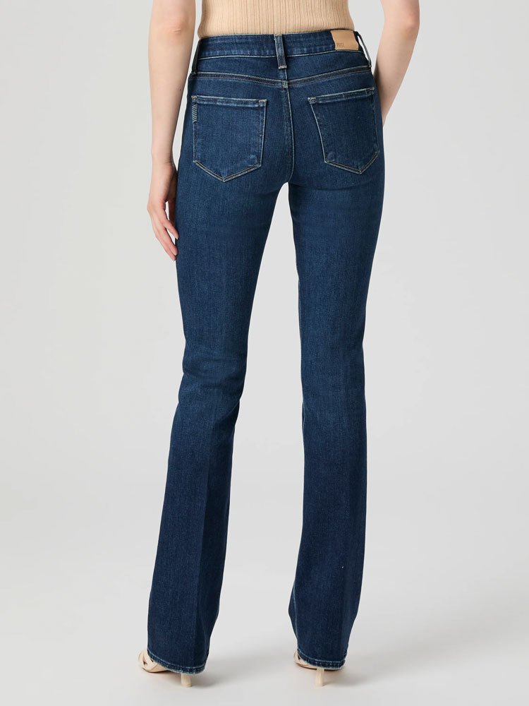 Paige High Rise Manhattan Bootcut Jeans Overdrive