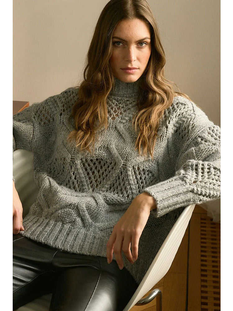 Marc Aurel Chunky Knit Grey