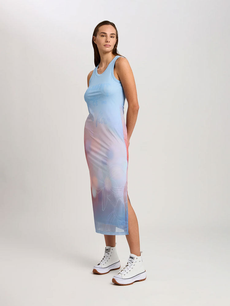 Marc Aurel Dress Blue Patterned