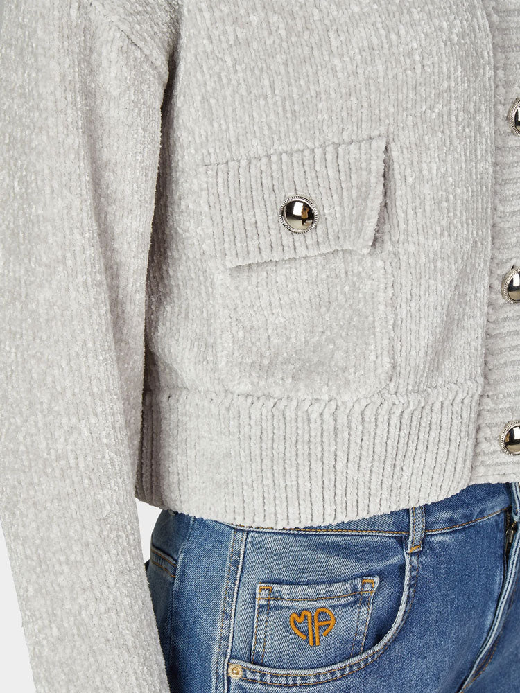 Marc Aurel Chenille Cardigan Grey