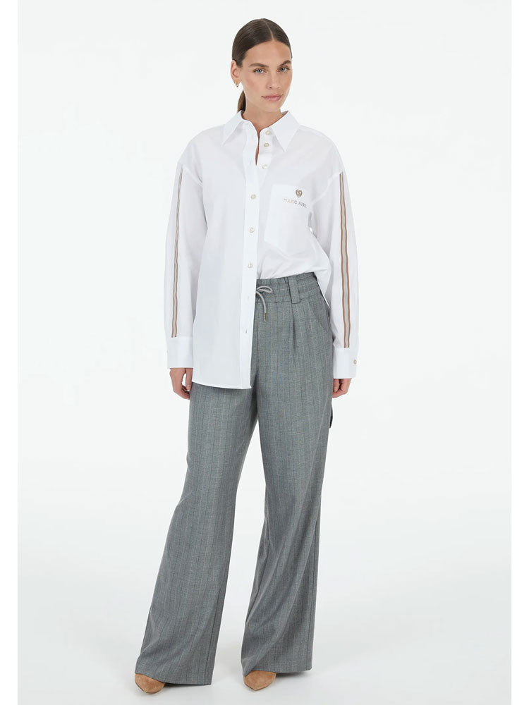 Marc Aurel Wide Leg Trousers Grey