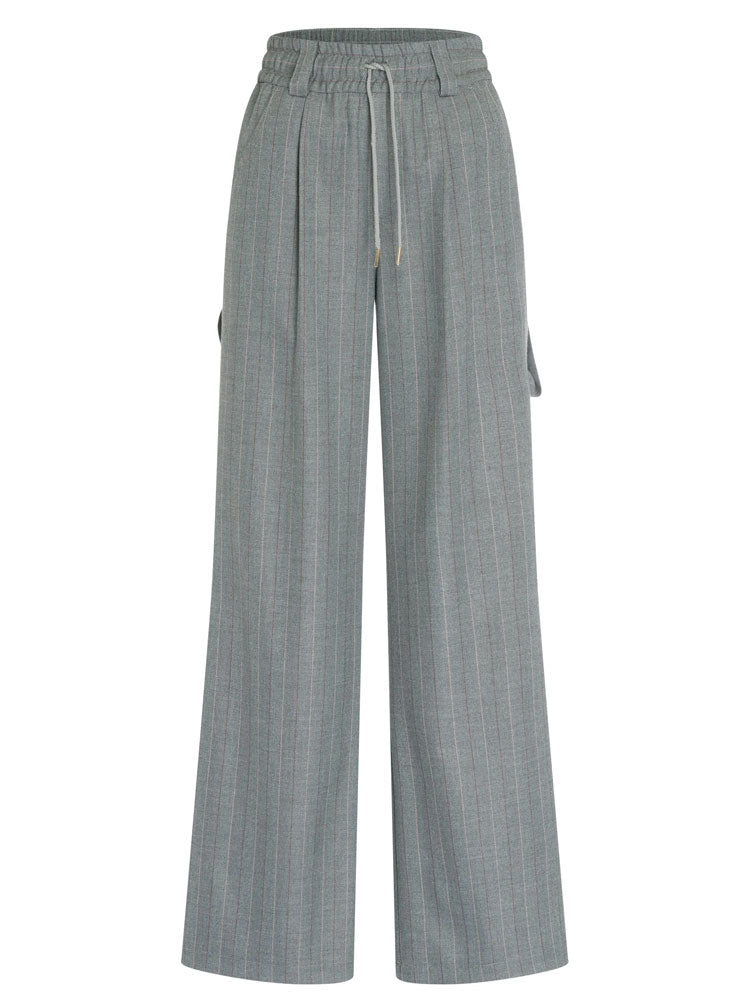 Marc Aurel Wide Leg Trousers Grey
