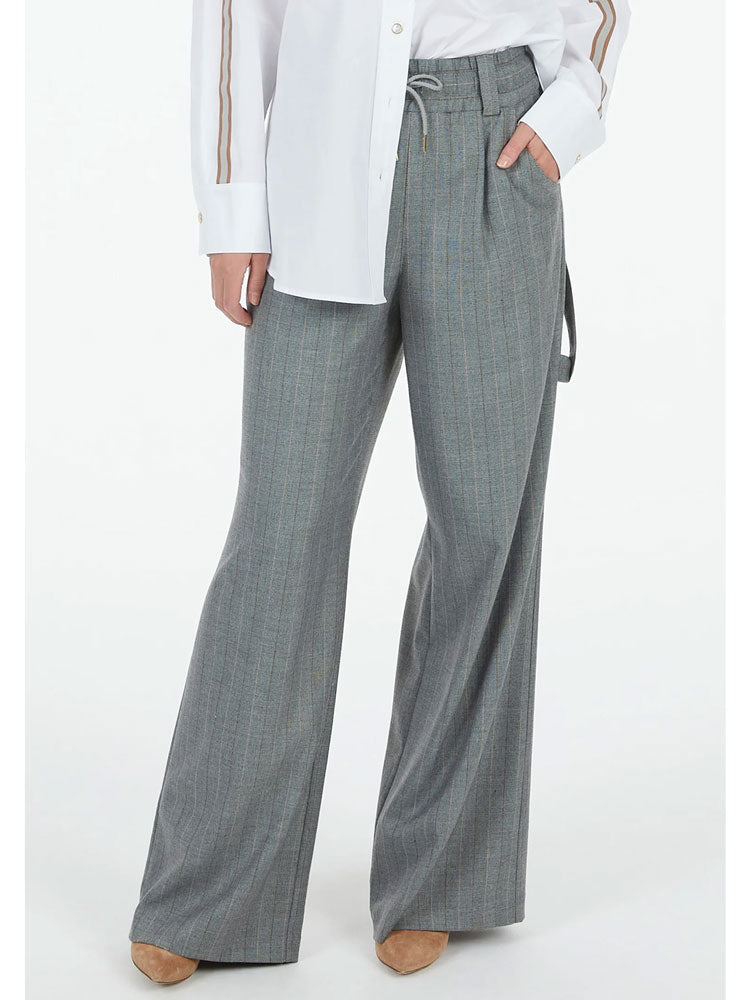 Marc Aurel Wide Leg Trousers Grey