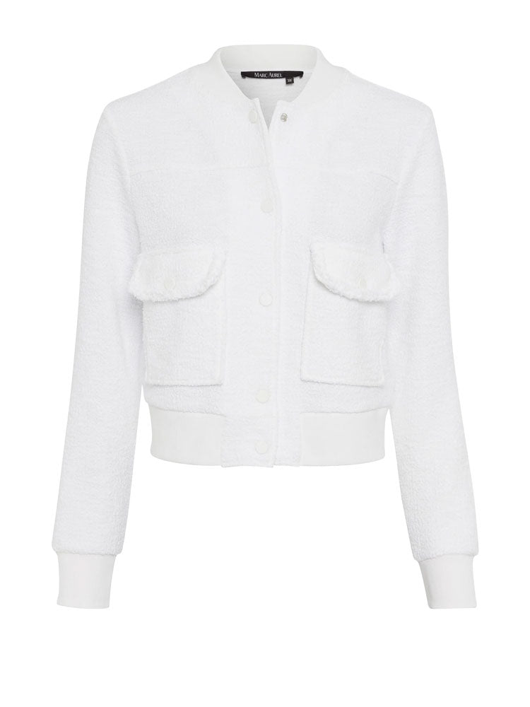 Marc Aurel Jersey Jacket White