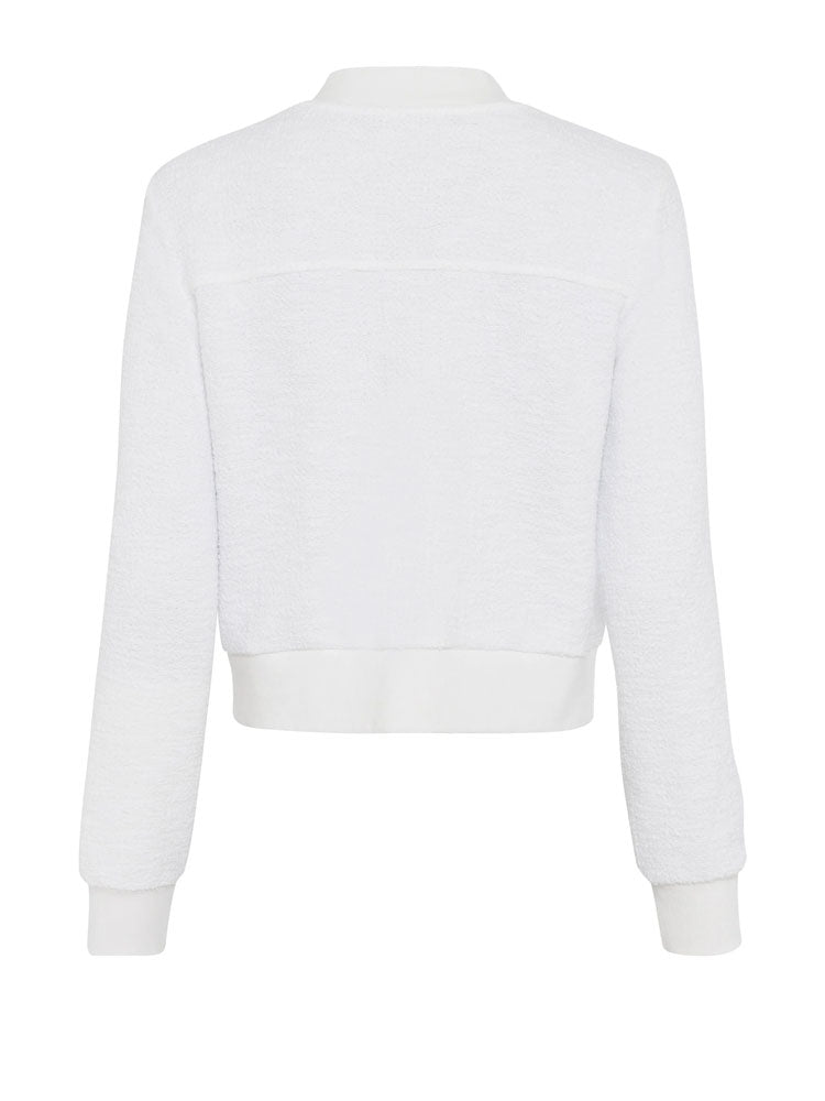 Marc Aurel Jersey Jacket White