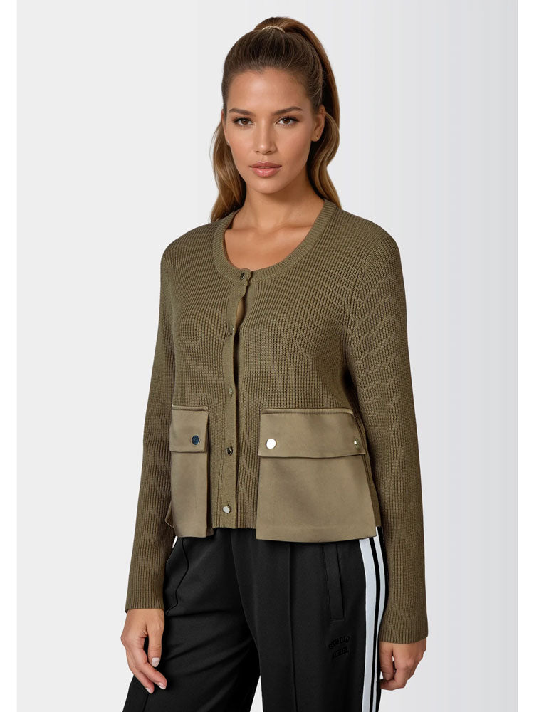 Marc Aurel Cardigan Khaki