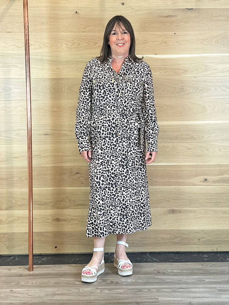 Marc Aurel Dress Leopard Print