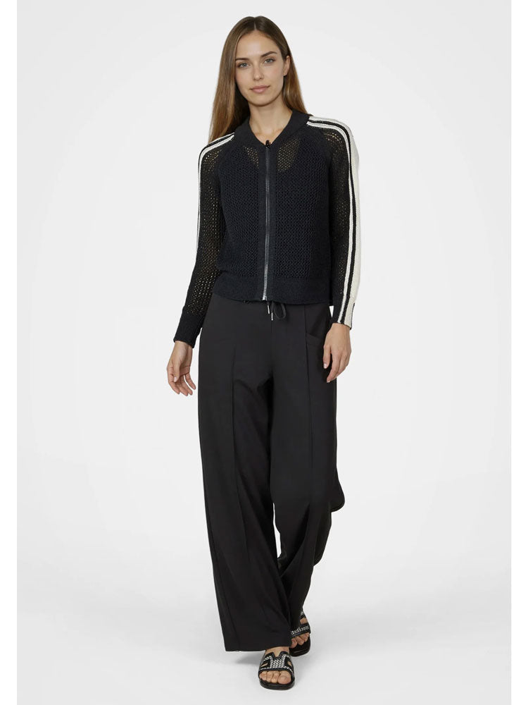 Marc Aurel Mesh Cardigan Black