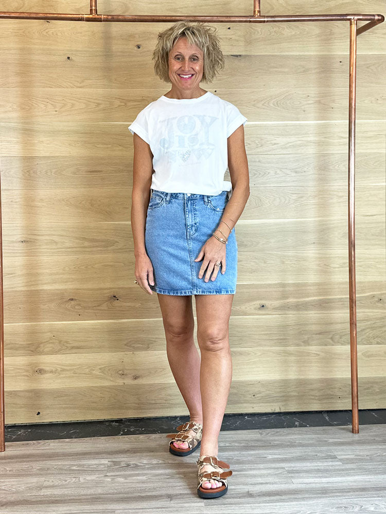 B Young ByKallie Skirt Light Blue