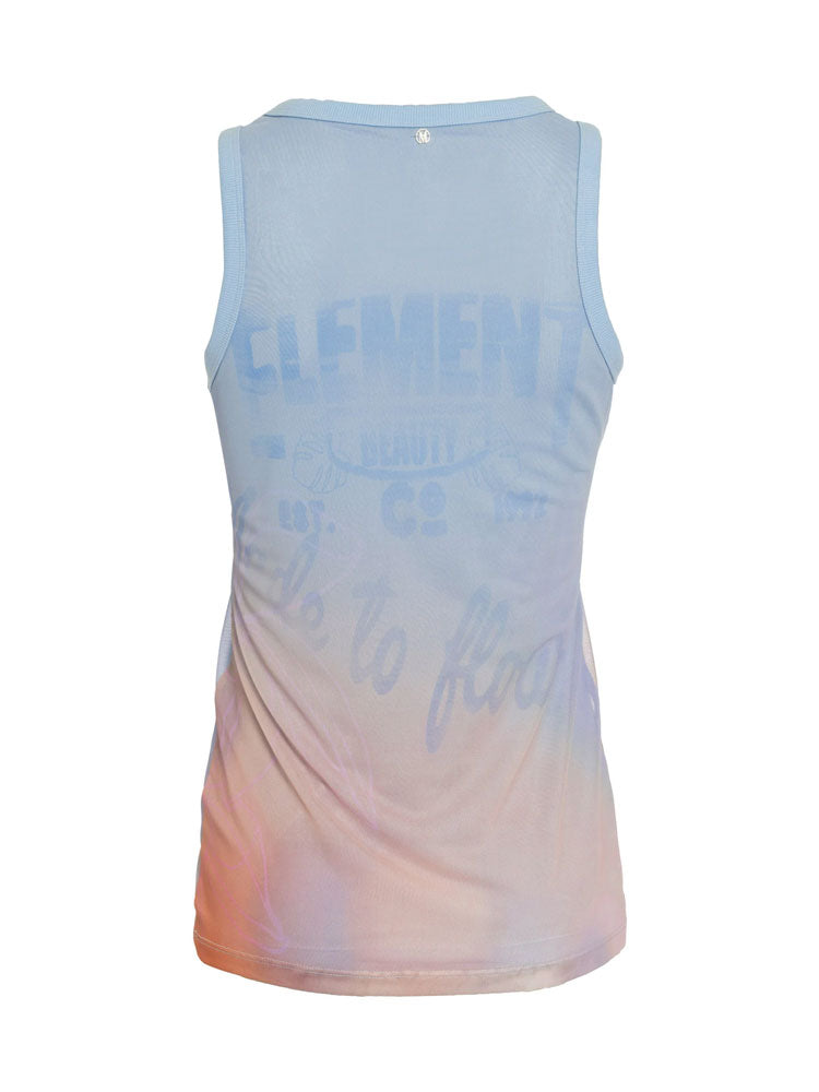 Marc Aurel Vest Top Blue Patterned