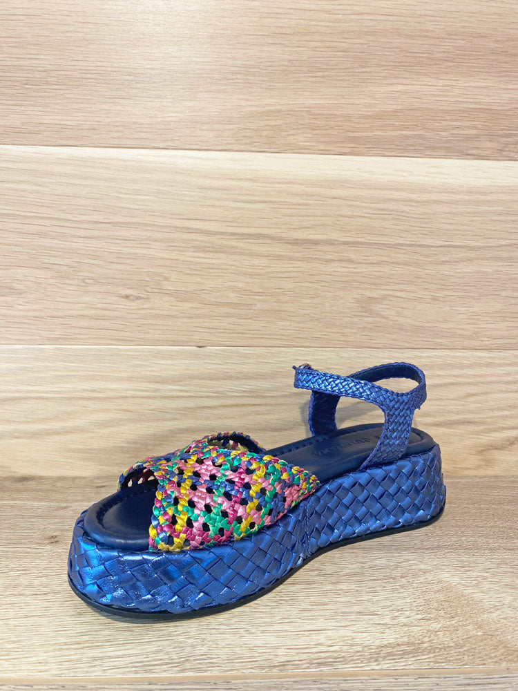 Pons Quintana Maui Metallic Mixed Blue Sandal