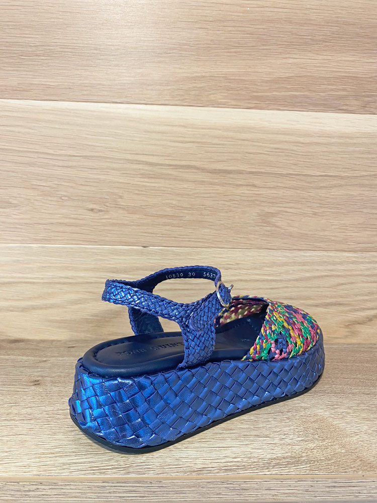 Pons Quintana Maui Metallic Mixed Blue Sandal