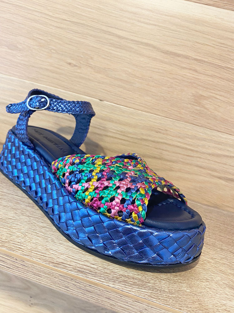 Pons Quintana Maui Metallic Mixed Blue Sandal