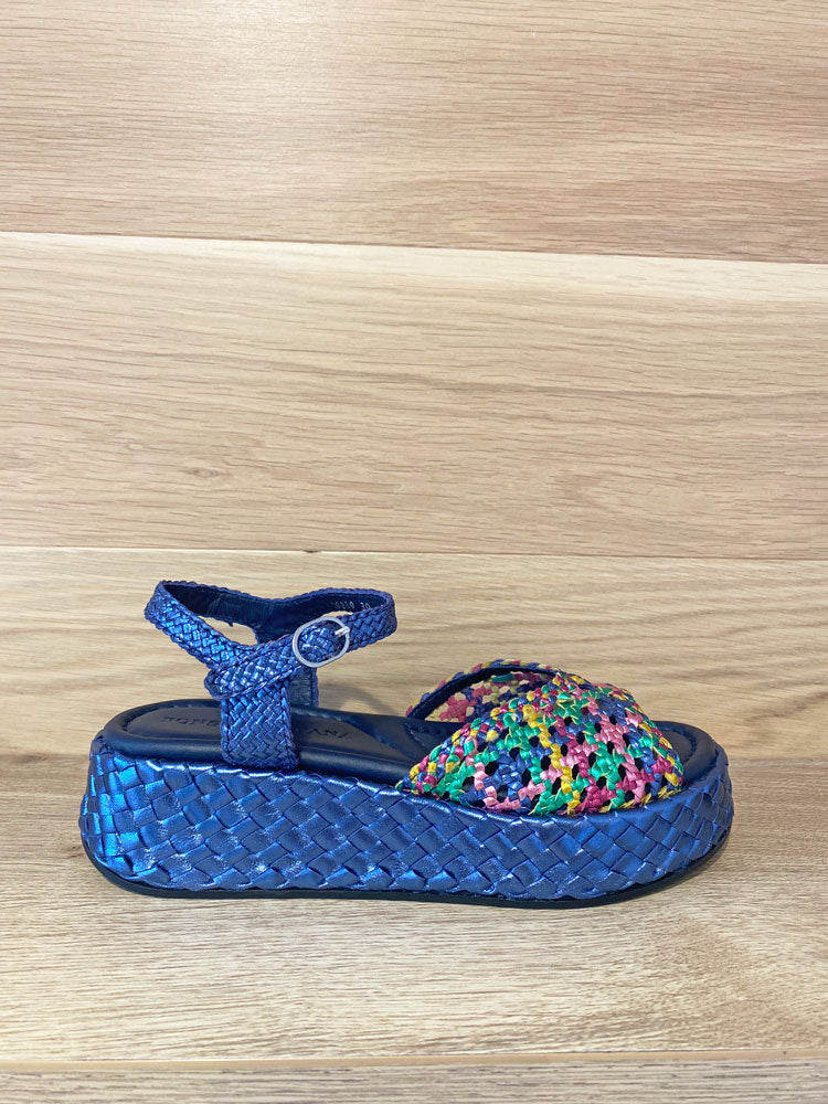 Pons Quintana Maui Metallic Mixed Blue Sandal