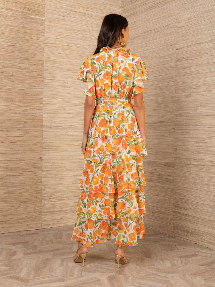 Hale Bob Milena Dress Orange