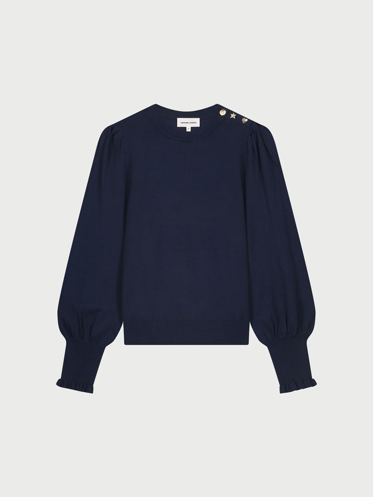 Fabienne Chapot Molly Balloon Pullover Navy