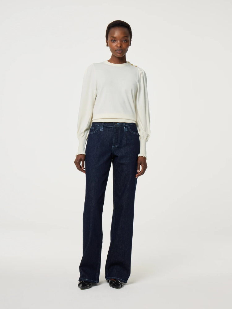 Fabienne Chapot Molly Balloon Pullover Cosy White