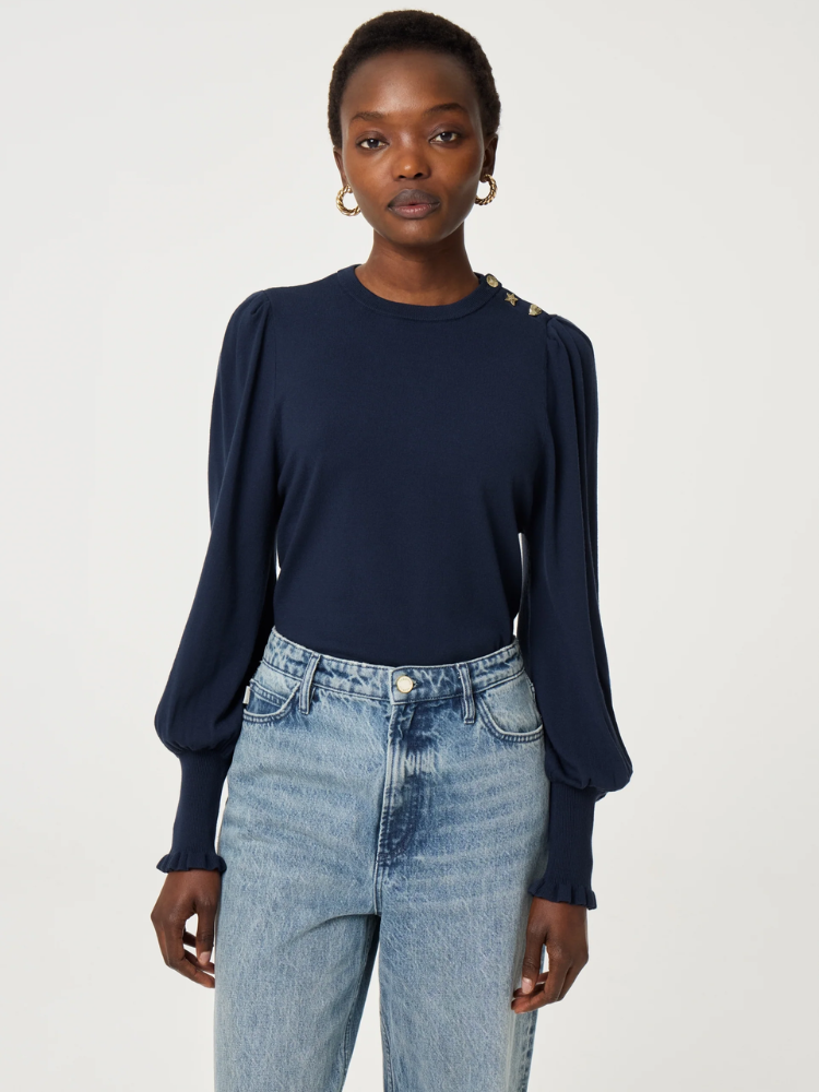 Fabienne Chapot Molly Balloon Pullover Navy