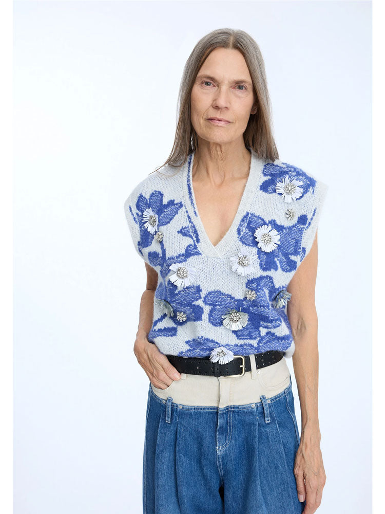 Munthe Nurulia Knit Mix Blue