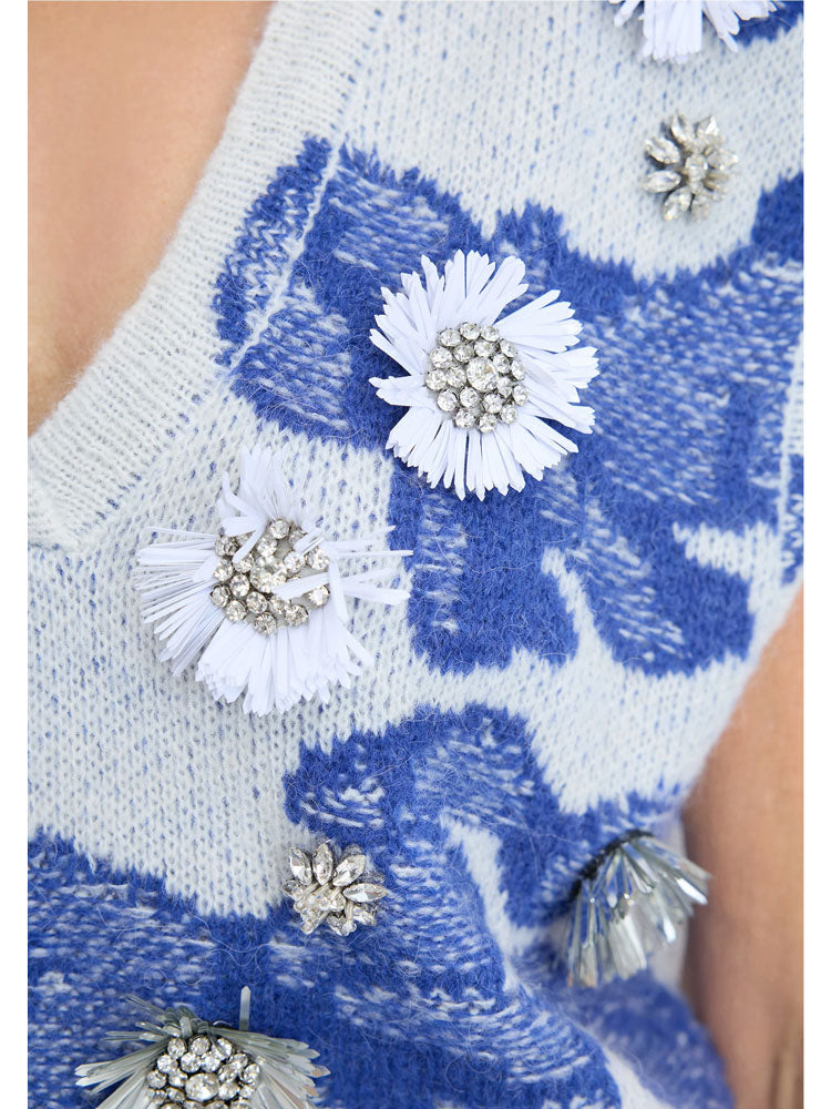 Munthe Nurulia Knit Mix Blue
