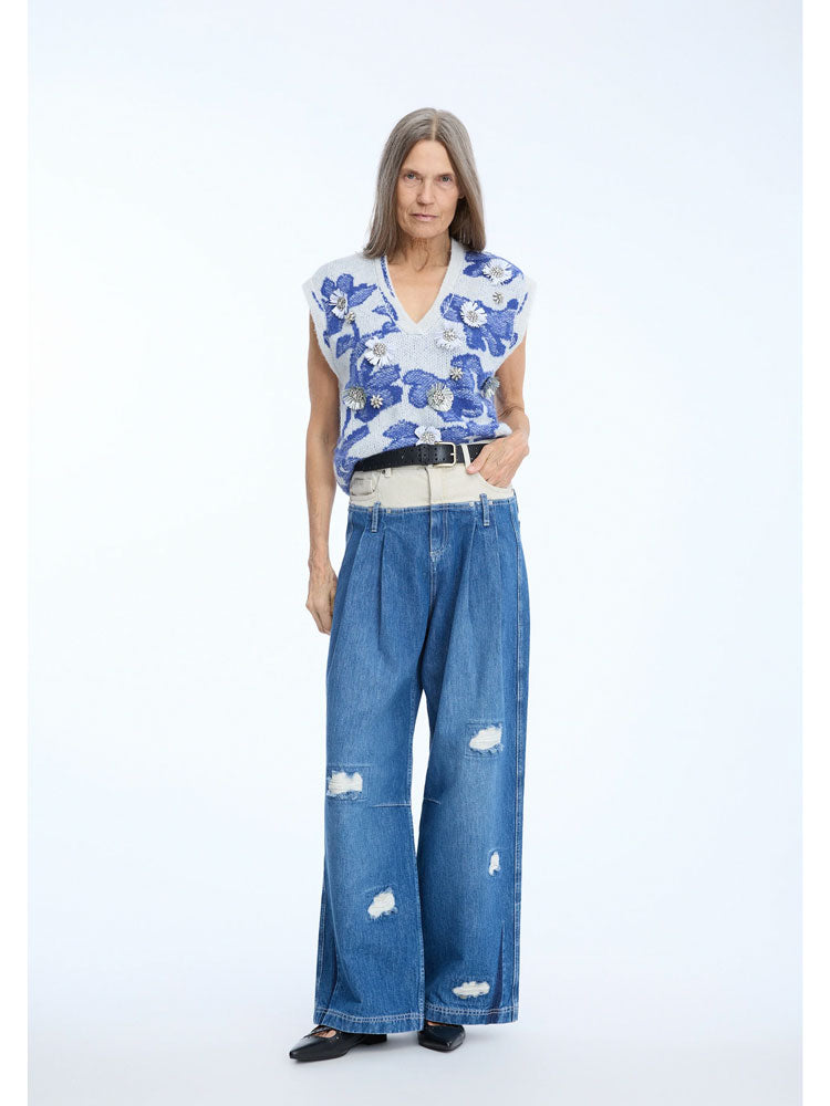 Munthe Nurulia Knit Mix Blue
