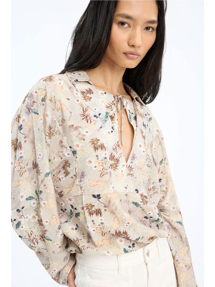 Munthe Babette Blouse Print Natural