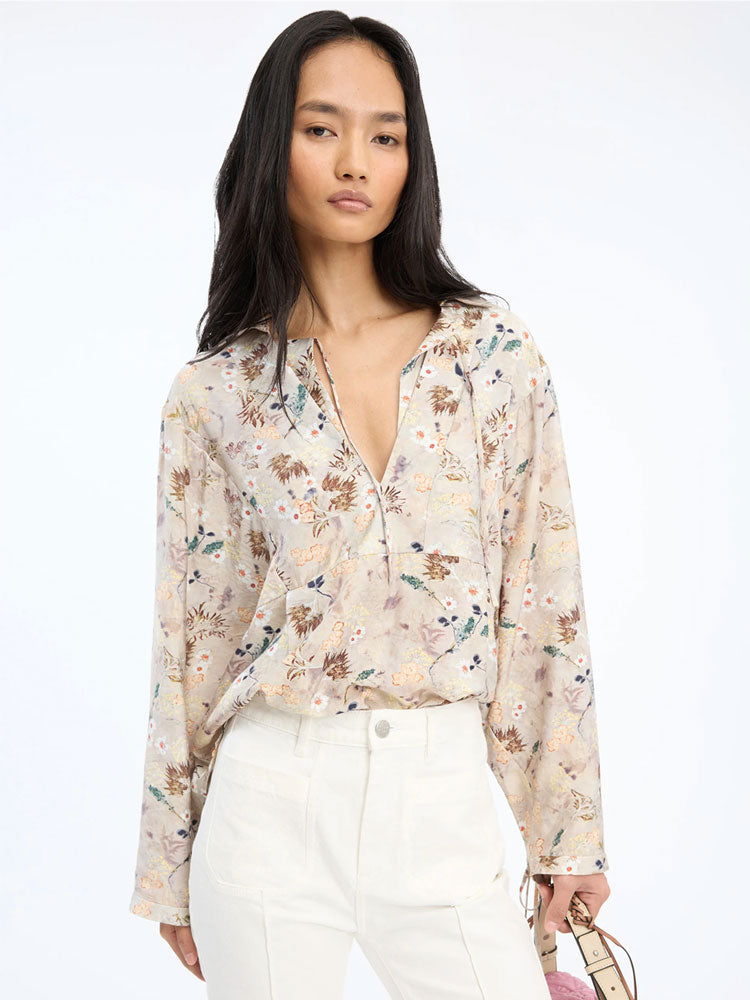 Munthe Babette Blouse Print Natural