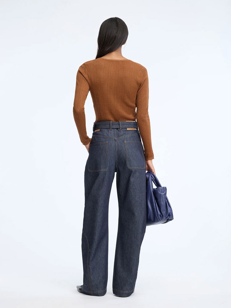 Munthe Nyra Fine Knit Caramel