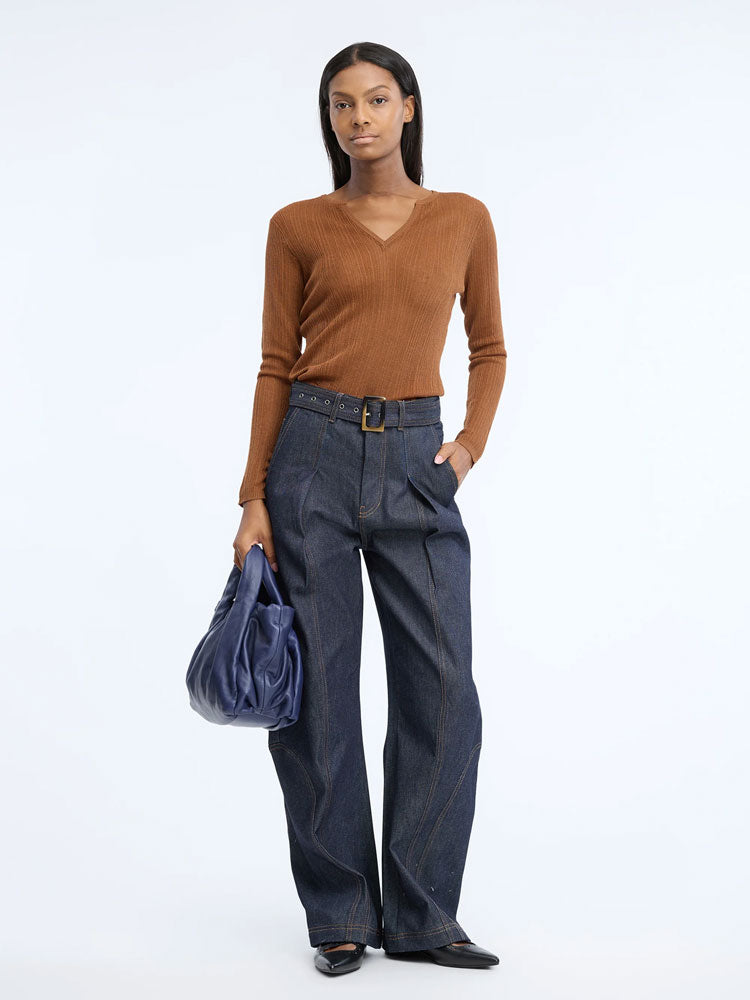 Munthe Nyra Fine Knit Caramel