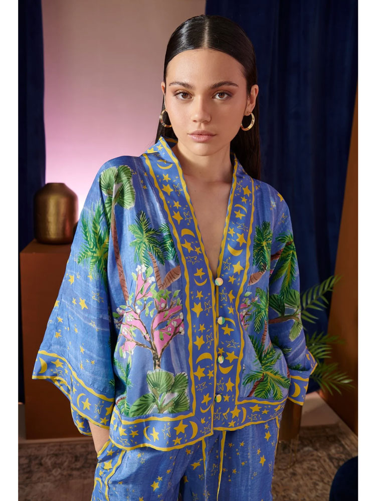 Celia B Noche Top Blue