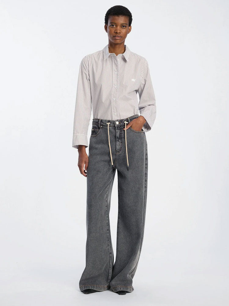Munthe Obey Grey Drawstring Jeans