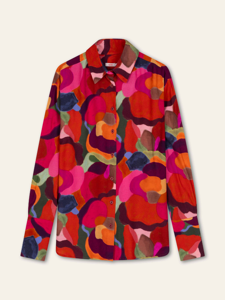 Oilily Bloem Woven Blouse Rumba Red