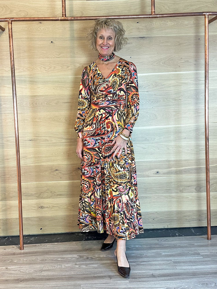 Onjenu Faye Dress Wild Paisley